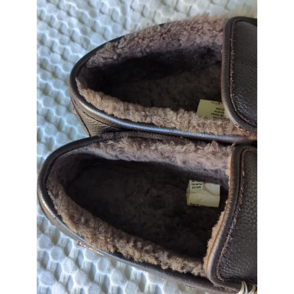 LL Bean Wicked Good Moosehide‎ Venetian Slipper Loafer Mens Sz 12 Medium Brown